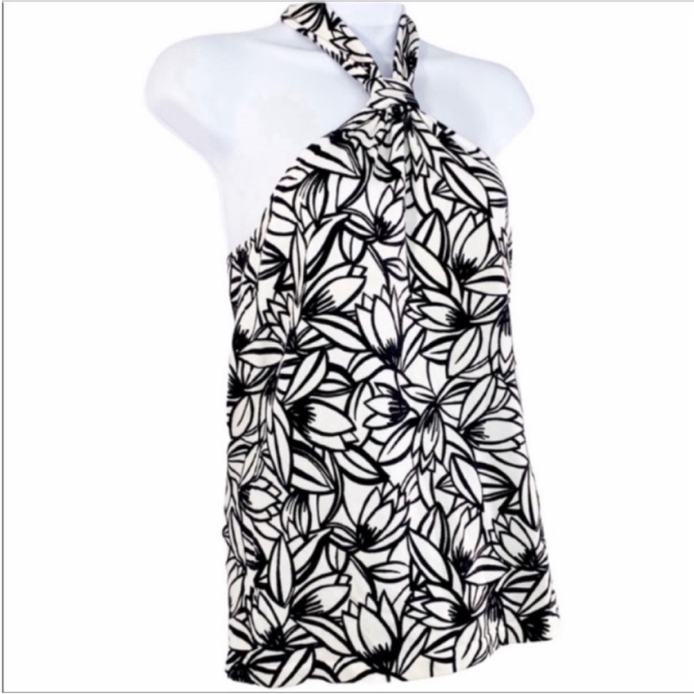 LOFT Floral tank top M - Picture 4 of 8